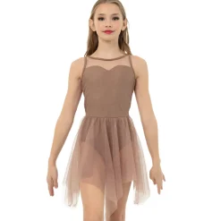Youth Sweetheart Mesh Handkerchief Lyrical Dress