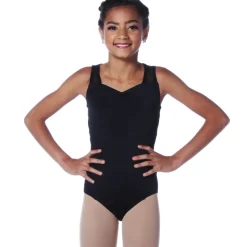 Youth Sweetheart Mesh Panel Leotard