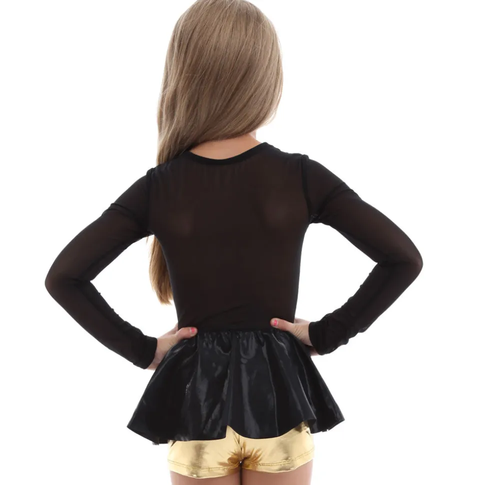 Youth Sweetheart Peplum Long Sleeve Top